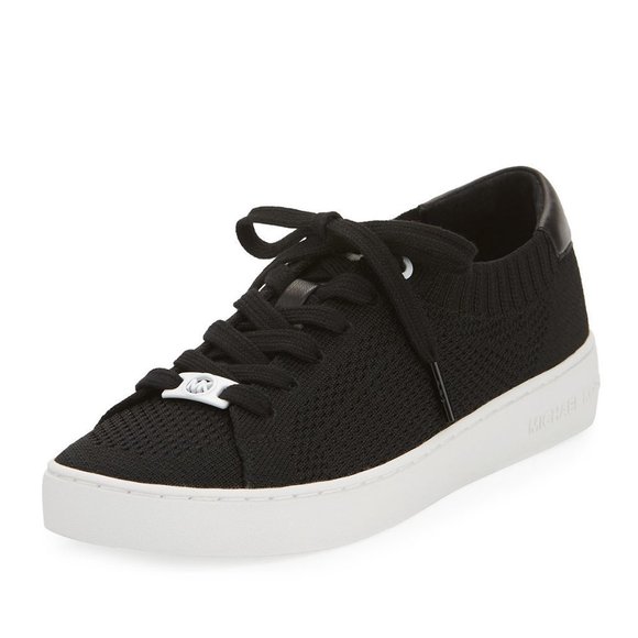 MICHAEL Michael Kors Shoes - Michael Kors Skyler Knit Low-Top Sneakers, Black Size 9.5